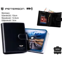 Peterson férfi bőr pénztárca PTN 22309L-VT