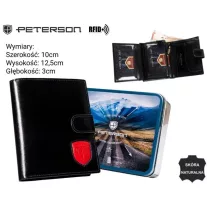 Peterson férfi bőr pénztárca PTN 22309L-VT-T