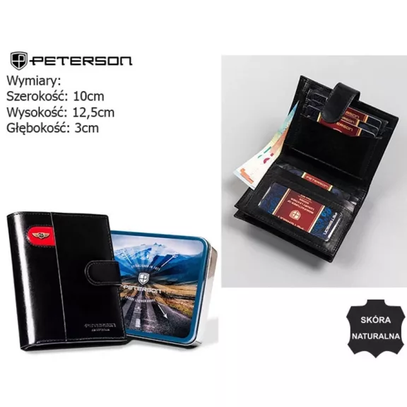 Peterson férfi bőr pénztárca PTN 22310L-VT-E Peterson férfi bőr pénztárca PTN 22310L-VT-E