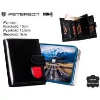 Peterson férfi bőr pénztárca PTN 22310L-VT-T