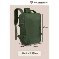 Peterson Hátizsák Ptn 24421-5111 Green - 45 X 30 X 25 Cm