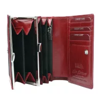 Peterson női bőr pénztárca PTN 24892-TVT – piros