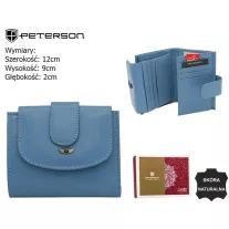 Peterson női bőr pénztárca PTN 2516-BO – kék