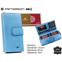 Peterson női bőr pénztárca PTN 2519-BO – kék