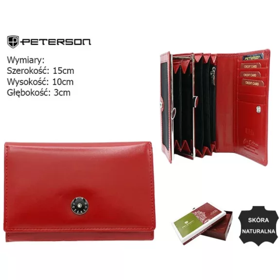 Peterson női bőr pénztárca PTN 27079-NGV Peterson női bőr pénztárca PTN 27079-NGV