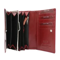 Peterson női bőr pénztárca PTN 27079-TVT – piros