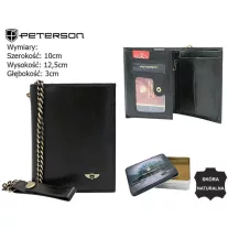 Peterson férfi bőr pénztárca PTN 303Ł-2-1-1