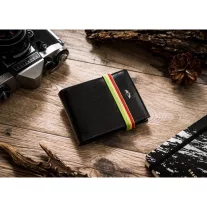 Peterson férfi bőr pénztárca PTN 304E 2-1-1 RASTA
