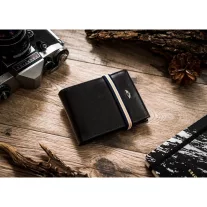 Peterson férfi bőr pénztárca PTN 304E-5774 BLACK