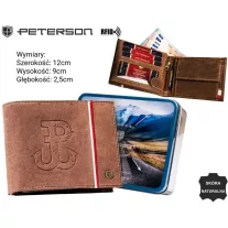 Peterson férfi bőr pénztárca PTN 304PW-02
