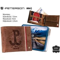 Peterson férfi bőr pénztárca PTN 304PW-03