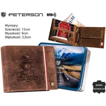 Peterson férfi bőr pénztárca PTN 304PW-04