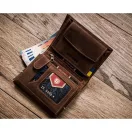Peterson férfi bőr pénztárca PTN 317-P-UP UA – barna Peterson férfi bőr pénztárca PTN 317-P-UP UA – barna