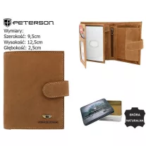 Peterson férfi bőr pénztárca PTN 317Z 2-1-5