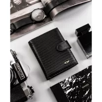 Peterson Férfi Bőr  Pénztárca Ptn 317Z-Ca-6563 Black
