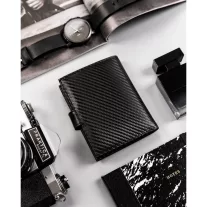 Peterson Férfi Bőr  Pénztárca Ptn 317Z-Ca-6563 Black