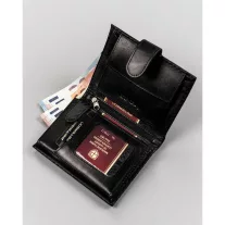 Peterson Férfi Bőr  Pénztárca Ptn 317Z-Ca-6563 Black