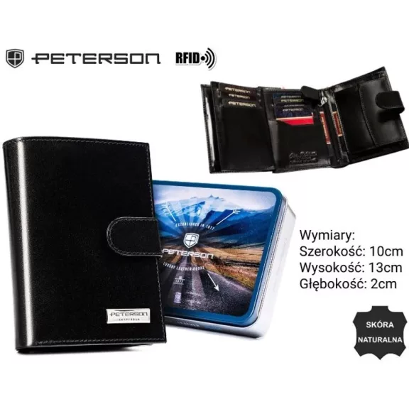 Peterson férfi bőr pénztárca PTN 317Z-PR 2-1-1 Peterson férfi bőr pénztárca PTN 317Z-PR 2-1-1