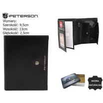Peterson férfi bőr pénztárca PTN 324.01