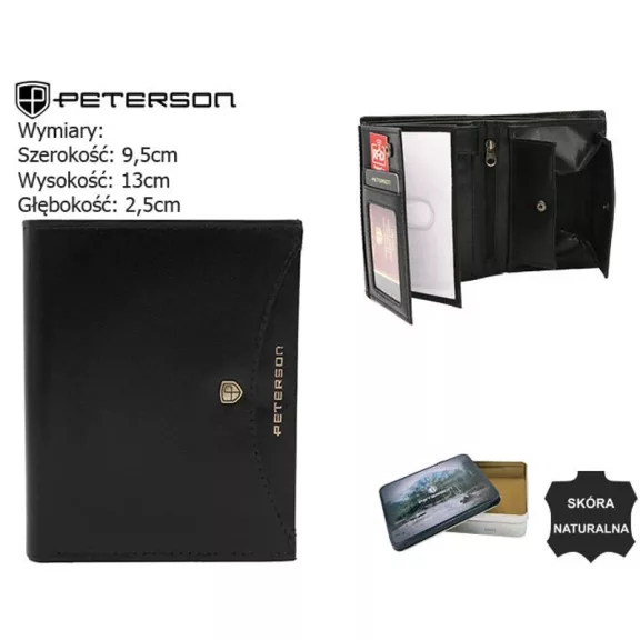 Peterson férfi bőr pénztárca PTN 324.01 Peterson férfi bőr pénztárca PTN 324.01