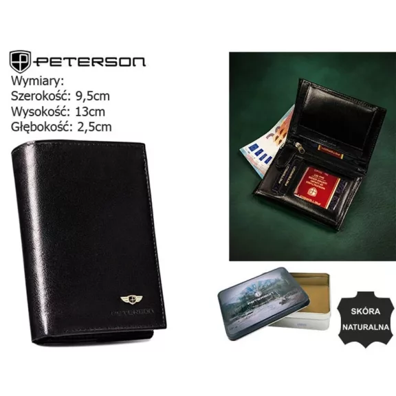Peterson férfi bőr pénztárca PTN 324-P Peterson férfi bőr pénztárca PTN 324-P