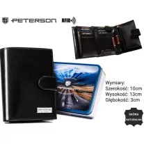Peterson férfi bőr pénztárca PTN 324Z-PR 2-1-1