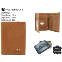 Peterson férfi bőr pénztárca PTN 333 2-1-5