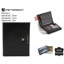 Peterson férfi bőr pénztárca PTN 333.01