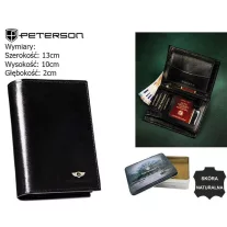 Peterson férfi bőr pénztárca PTN 333-P