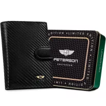 Peterson Férfi Bőr  Pénztárca Ptn 333Z-Ca-6600 Black