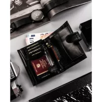 Peterson Férfi Bőr  Pénztárca Ptn 333Z-Ca-6600 Black