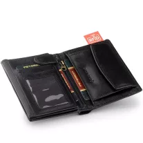 Peterson Férfi Bőr  Pénztárca Ptn 339.01 2-1-1 Black+Red