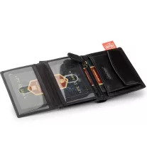 Peterson Férfi Bőr  Pénztárca Ptn 339.01 2-1-1 Black+Red
