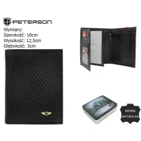 Peterson férfi bőr pénztárca PTN 339-CA