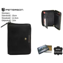 Peterson férfi bőr pénztárca PTN 340.01 – fekete