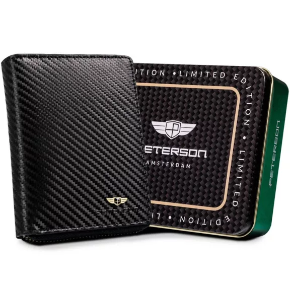 Peterson Férfi Bőr Pénztárca Ptn 340-Ca-6655 Black Peterson Férfi Bőr Pénztárca Ptn 340-Ca-6655 Black