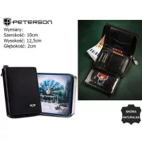 Peterson férfi bőr pénztárca PTN 340-P