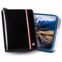 Peterson férfi bőr pénztárca PTN 340P-01 – fekete