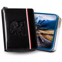 Peterson férfi bőr pénztárca PTN 340P-02 – fekete