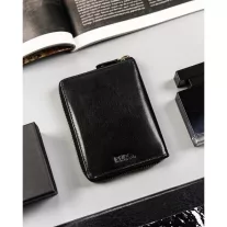 Peterson férfi bőr pénztárca PTN 340P-02 – fekete