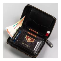 Peterson férfi bőr pénztárca PTN 340P-02 – fekete