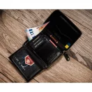 Peterson férfi bőr pénztárca PTN 340-P-UP UA – fekete