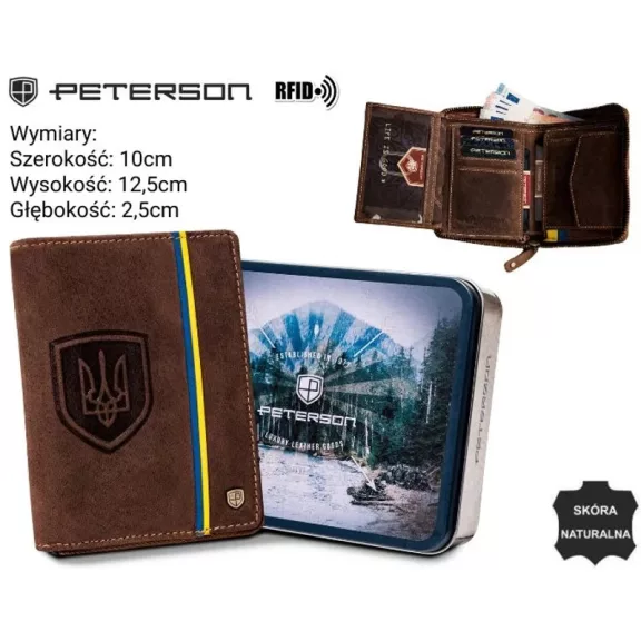 Peterson férfi bőr pénztárca PTN 340-P-UP UA Peterson férfi bőr pénztárca PTN 340-P-UP UA