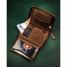 Peterson férfi bőr pénztárca PTN 340PW-01 2-1-4