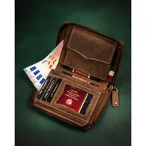 Peterson férfi bőr pénztárca PTN 340PW-02 2-1-4