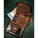 Peterson férfi bőr pénztárca PTN 340PW-02 2-1-4