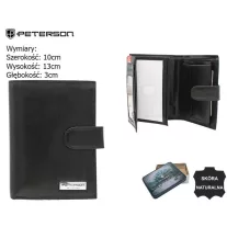 Peterson férfi bőr pénztárca PTN 348Z-PR 2-1-1