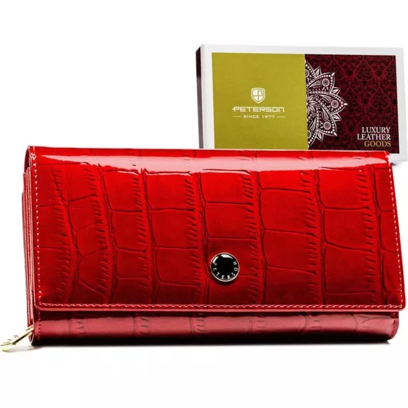 Peterson Női Bőr Pénztárca Ptn 42100-Cb-8799 Red Peterson Női Bőr Pénztárca Ptn 42100-Cb-8799 Red