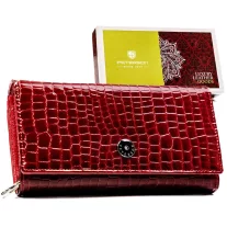 Peterson Női Bőr Pénztárca Ptn 42100-Mc-7008 Red - Piros
