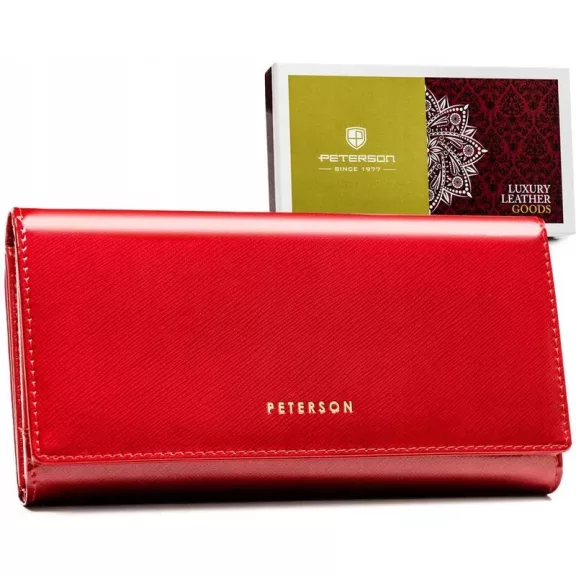 Peterson Női Bőr Pénztárca 42100-Saf-7266 Red - Piros Peterson Női Bőr Pénztárca 42100-Saf-7266 Red - Piros